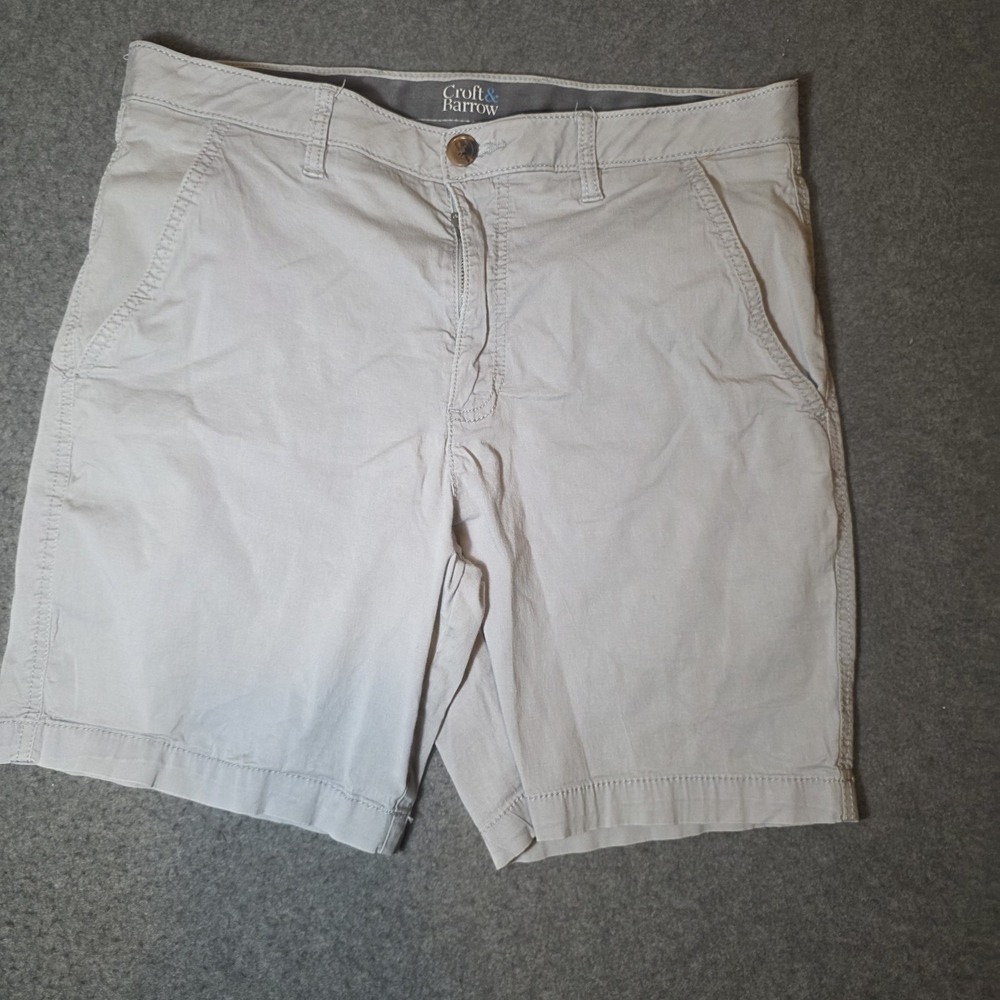 Croft & Barrow Men's Shorts Gray Size 32 927